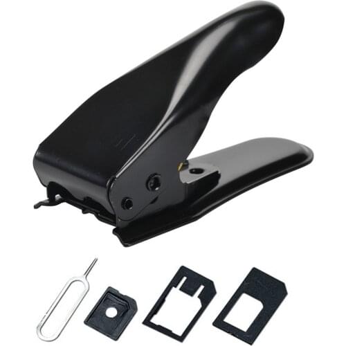 Dual 2 in 1 Micro SIM Cutter with Nano SIM Card Adapter Tray Open Needle for iPhone Samsung Xiaomi Mobile Phone Tablet