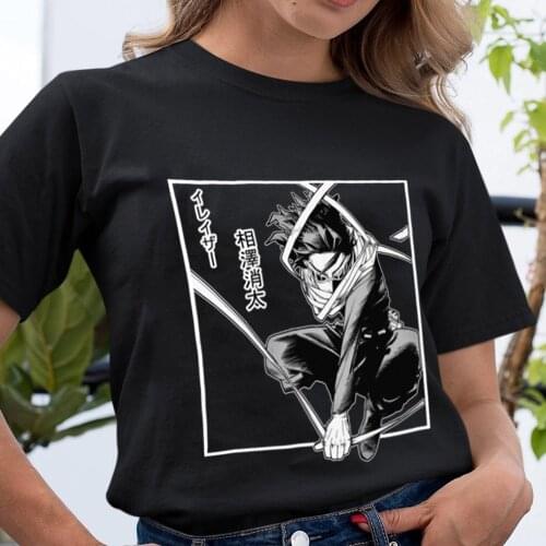 Azawa Shouta Printed Round Neck T-shirt My Hero Acadmia Shirt Anime Boku No Hero Academia Tops