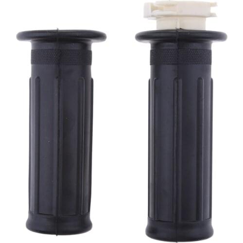 Motorcycle Exhaust Muffler Pipe Heel Guard with 7/8-inch 22mm Handlebar Grips Set for Yamaha PW50 Dirt Bike