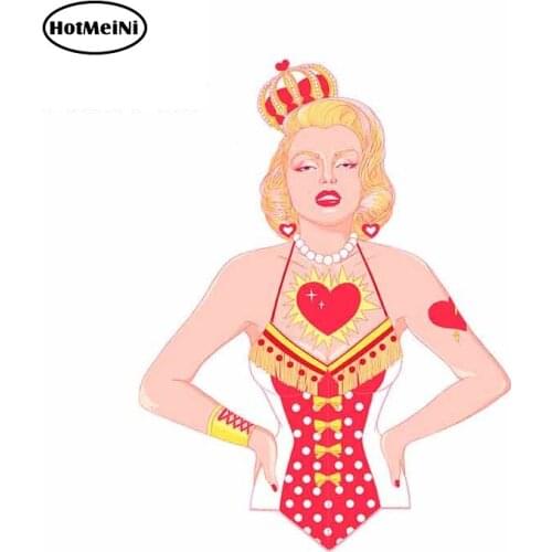 HotMeiNi 13cm x 9.9cm For Pink Girl Graffiti Sticker DIY Anime Vinyl Car Wrap Personality Creative Stickers Body For Car