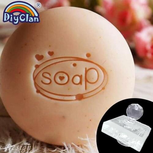 Handmade Small Fresh Balloons Soap Stamp NEW Clear Diy Natural Organic Stamps Glass Soap Seal Acrylic Soap Making Tools Cute