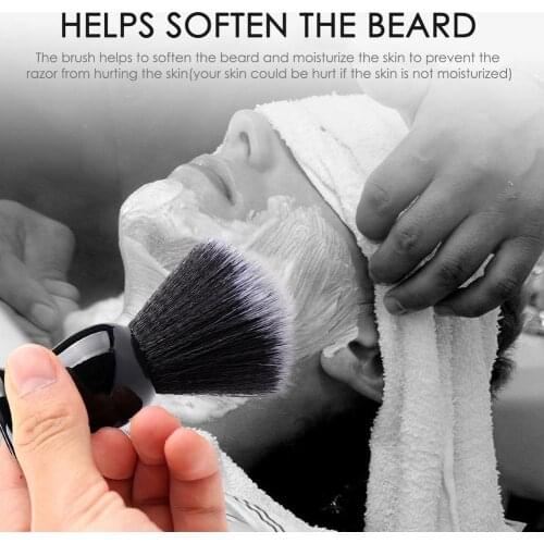 Men Shaving Beard Brush Badger Hair Shave ABS Handle Facial Cleaning Appliance High Quality Pro Salon Tool Safety Razor Brush