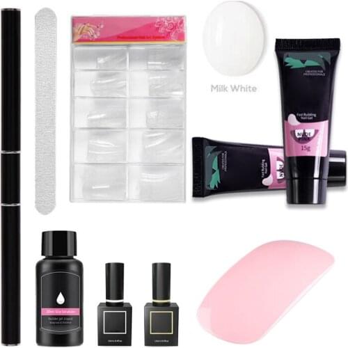 Nail Art Private Salon Extension Nail Kit Fast Crystal Nail Extension Gel Kit Beginner Set SSwell