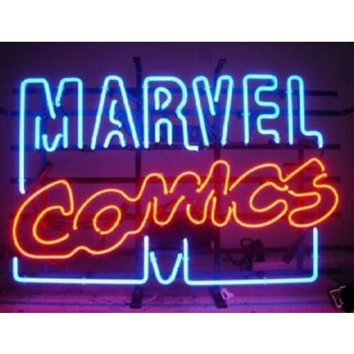 Neon Sign For marve comi cartoon business decorate light club room Hotel Arcade DISPLAY art design Impact Attract light
