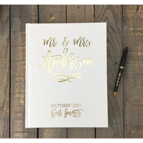 Personalize infinity love wedding Guestbook Journal book, custom Mr&Mrs guest book ideas instant photo albums book photobooth