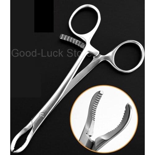 Stainless steel retracting forceps animal expansion forceps automatic fixation mastoid for rabbit experiments