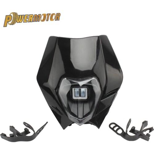 LED Headlight Headlamp Head light For Supermoto EXC EXCF SX SXF XC XCF XCW XCFW 125 150 250 300 350 450 530 MX Dirt Bike Enduro