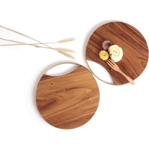 Solid Wood Chopping Block Healthy And Environmentally Friendly Cutting Board With Hanging Hole For Meat Cheese Fruit Vegetables