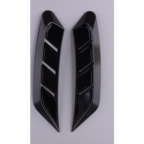 1 Pair Black ABS Car Front Headlight Side Eyebrows Frames Trims Fit For Audi A4 B9 2020