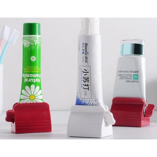 1PC Toothpaste Tube Squeezer Non-Toxic Plastic Toothpaste Rolling Holder Useful Dispenser For Home & Living