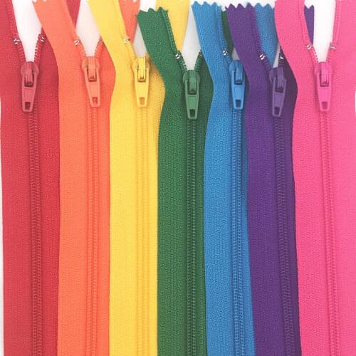 10pcs Nylon Coil Zippers 3# 51cm/ 20 inch Close end Zippers for clothing sewing accessories sewers craft zipper