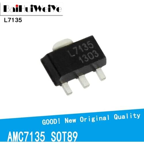 20PCS/LOT AMC7135 L7135 AMC7135PKFT MEL7135 350mA ADVANCED CURRENT REGULATOR SOT-89 SOT89 New Original IC Chipset Good Quality