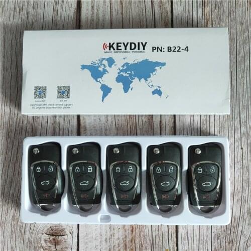 10pcs/Lot,KEYDIY B22-4 Universal Remote Blank Key For KD-X2 Key Programmer B Series Remote Control