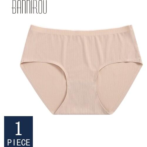 BANNIROU High Quality Briefs Woman Panties Female Underwear Soft Comfortable Seamless Panties For Lady New Sale 1 Piece 2021 New