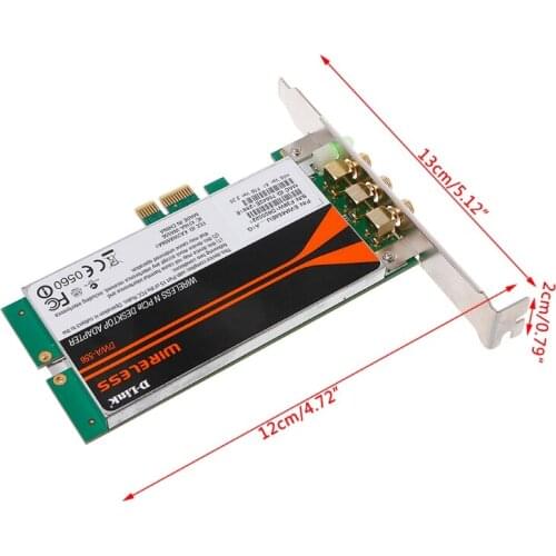 DWA-556 Wireless Xtreme N PCI-E Desktop Adapter WiFi Card Low Profile