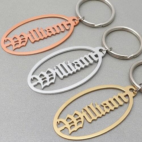Custom Keychain,Personalized Name Keychain,Old English,Arabic Name Keyring,Birthday Gift,Christmas Gift