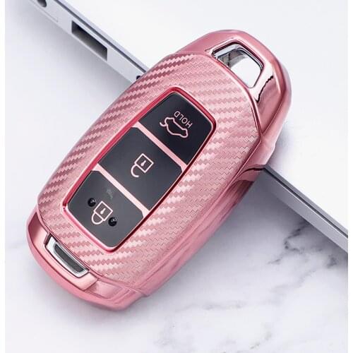 Car Key Case Cover Protector Protection Accessories For Hyundai i30 Ix35 Kona Encino Solaris Azera Accent TM Palisade Santa Fe