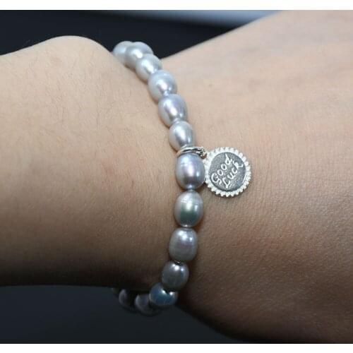 Four Season Women High Quality Pearl Bracelet 925 SterlingSilver Charm Good Luck Bracelet Best Wish Jewelry Gift for Your Love