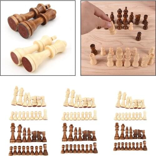 32pcs Wooden International Chess Piece Parent-Child Interaction Puzzle Toy Kids Toys Xmas Gifts
