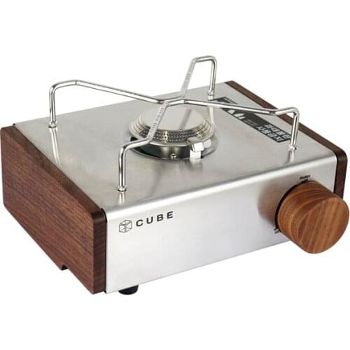 Camping Cassette Stove Stainless Steel Stove For Outdoor Barbecue Grill With Wood Side And Switch Portable Hornillo Camping