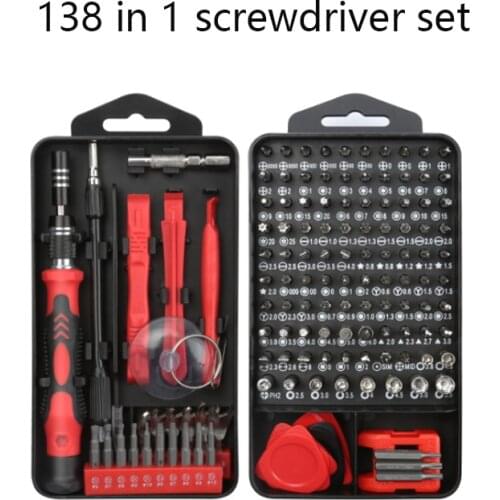 Screwdriver Set 138 In 1 Magnetic Torx Phillips Screw Bits Kit With Electrical Screwdrivers Wrench Repair Phone PC Tools