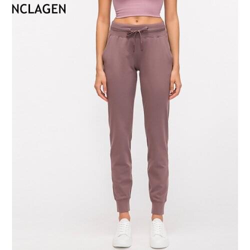 NCLAGEN 2020 Casual Sport Trousers High Waist Summer GYM Loose Pants Athletic Active Quick Dry Running Fitness Workout Tracksuit