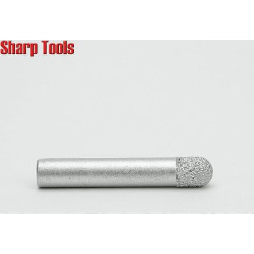NEW Shank 12mm Stone Engraving CNC Diamond Tools BALL Nose End Mill Cutter Set, 3D Router Bits CNC Engraving Tool Mill Cutter