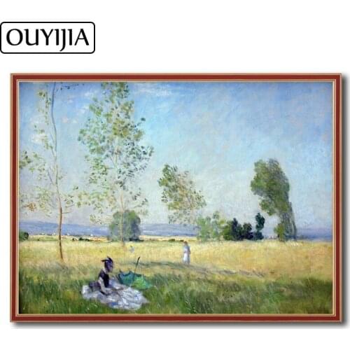 OUYIJIA Monet 5D DIY Landscape Character Oil Diamond Famous Painting Embroidery Picture Of Rhinestone Decoration Gift Mosaic Art