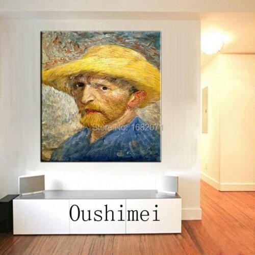 Professional Painter Hand-Painted High Quality Vincent Van Gogh Self Portrait Canvas Oil Painting For Wall Decorative