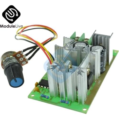 DC10-60V DC 10-60V Motor Speed Control Regulator PWM Motor Speed Controller Switch 20A Current Regulator High Power Drive Module