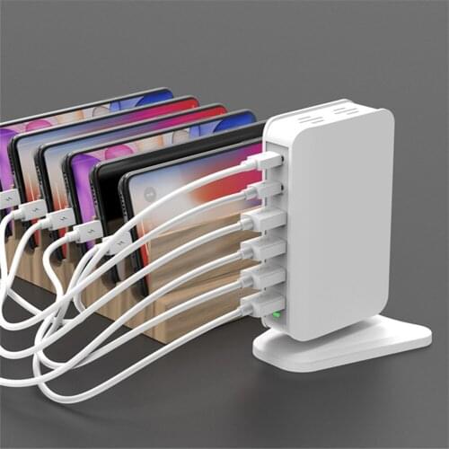 PD 68W Fast Charger Station for Mobile Phone Tablet Smart Devices PD+QC3.0 USB Charger Power Adaptor 100W Charger Station