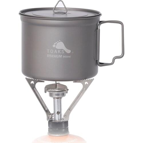 TOAKS 900ml Titanium Mug Ultralight Titanium Bowl Pot Outdoor Camping Picnic Titanium Coffee Mug Folding Handle Ti Cover