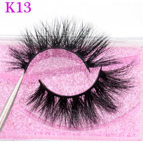 Visofree Eyelashes Thick Long 5D Mink Eyelashes Mink Lashes Natural Dramatic Volume Eyelashes Extension 3D False Eyelashes K13