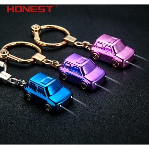 Factory Outlet Car Keychain Men women Lovers Keyring Pendant LED Lights Car model key chain for bmw volkswagen vw golf 5 6 7