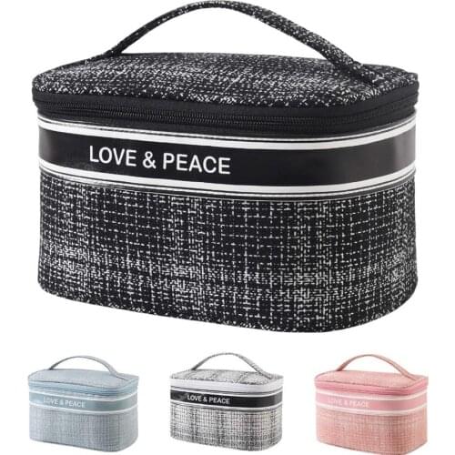 Women Large Capacity Women Cosmetic Bag Zipper Make Up Toiletry Pouch Travel Washing Makeup Organizer Beauty Case