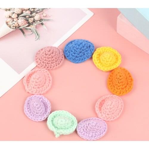 New Hot!Colorful 1Pc Dollhouse Miniature Handmade Plush Woolen Hat Hat Knitted Autumn And Winter Warm Accessories