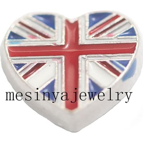 10pcs UK Flag Custom Floating Charms For Glass Locket