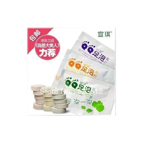 100packs/lot free shipping Chinese foot spa care foot soak remove smell