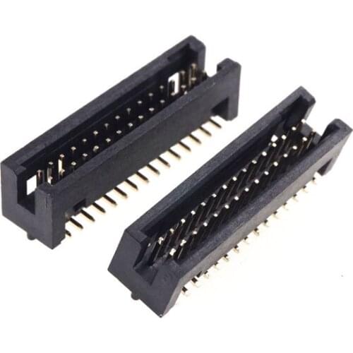500 Pcs SMT Box Header 1.27mm 2x15 P 30 Pin dual row locating peg post Straight Male Pins surface mount mate Pin Header Sockets
