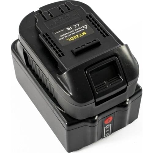 Mt20Dl Battery Adapter For Makita 18V Bl1830 Bl1860 Bl1815 Li-Ion Battery For Dewalt 18V 20V Dcb200 Li-Ion Battery Wall Light