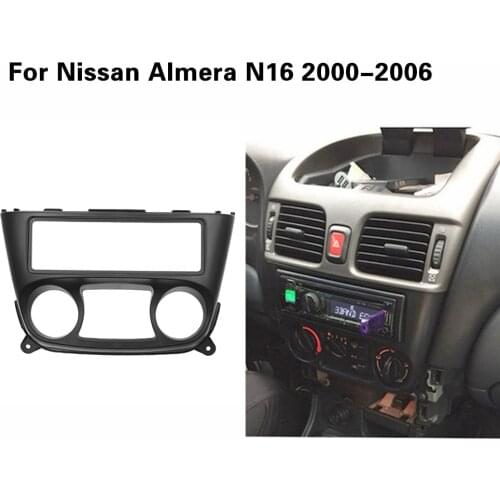 1 Din Car Radio Fascia for Nissan Almera N16 2000-2006 one 1 din Frame DVD Stereo Panel Trim Kit Surround Dashboard Frame