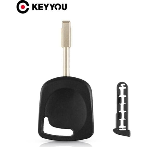 KEYYOU Transponder Uncut Blank Blade Key Shell For Ford Focus Mondeo KA Jaguar XJ8 Transit Connect Uncut No Chip
