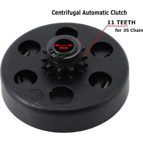 CENTRIFUGAL AUTOMATIC CLUTCH 11T 16MM SHAFT 350 35 CHAIN FOR HONDA 98CC 3HP 2.8HP GO KARTINGS FUN For GO Kart Minibike