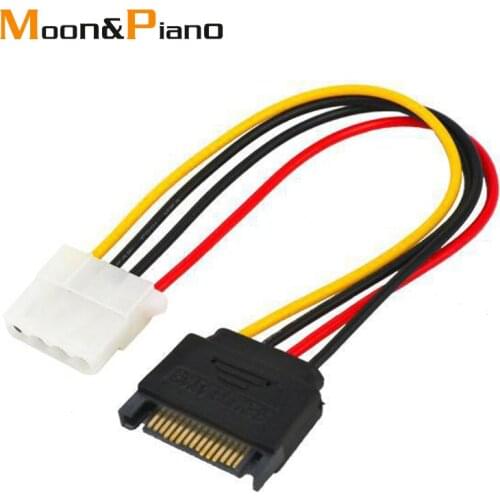 Digital 4PIN to SATA Male to Female Power Cord Small Mouth Turn 15P 4P F35 High Quality Cable IDE Power Wire