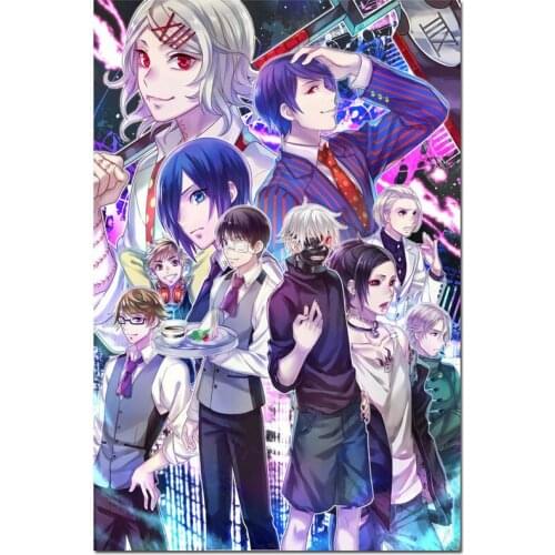 D0714 Tokyo Ghoul Comic Anime Silk Fabric Poster Art Decor Indoor Painting Gift