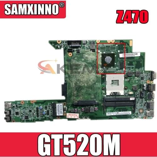 Laptop Motherboard For LENOVO Ideapad Z470 GT520M Mainboard DA0KL6MB8G0 N12P-GV1-A1 HM65 DDR3