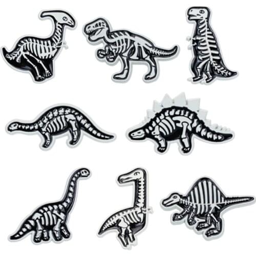Enamel Dinosaur Badges Lapel Pins Womens Vintage Brooch For Backpack Fashion Anime Badges Gothic Mini Pins Metal Brooch Jewelry
