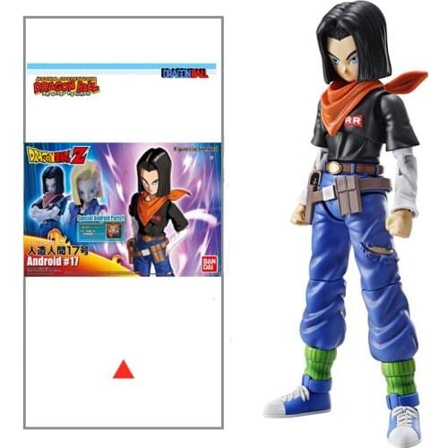 Bandai Assembly Model Figure-rise Standard Dragon Ball Z Anime Figures Android 17 Pvc Action Figure Collections Model Toys