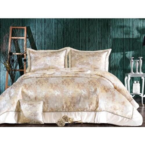 Nirvana Double Bed Cover Set Ecru