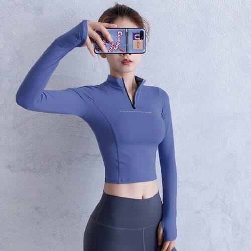 Yoga Crop Top Yoga Top Long Sleeve Summer Clothes T-shirt Clothes Top Deportivo Mujer Camisetas